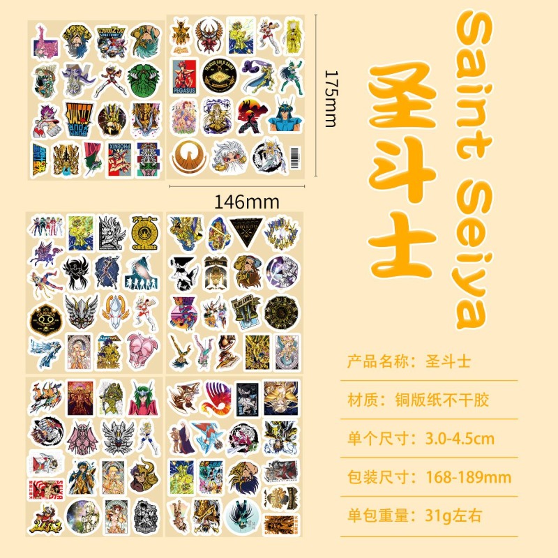101Pcs Saint Seiya Anime Stick - огляд і ціна Desk Accessories